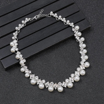 New pearl gemstone jewelry woman necklace set for women by edenista