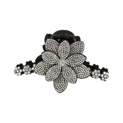 Flower Rhinestone Hair Claw Clips – Fashion Hairgrip Barrettes for Women & Girls