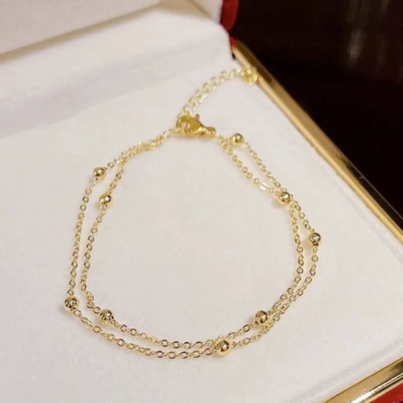 Vintage Small Ball Statement Chain Bracelet for Women