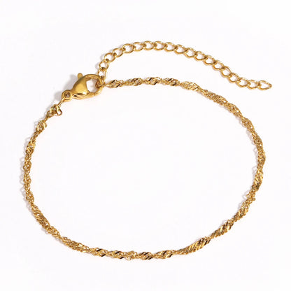 Chunky Gold Plated Stainless Steel Link Chain Bracelet
