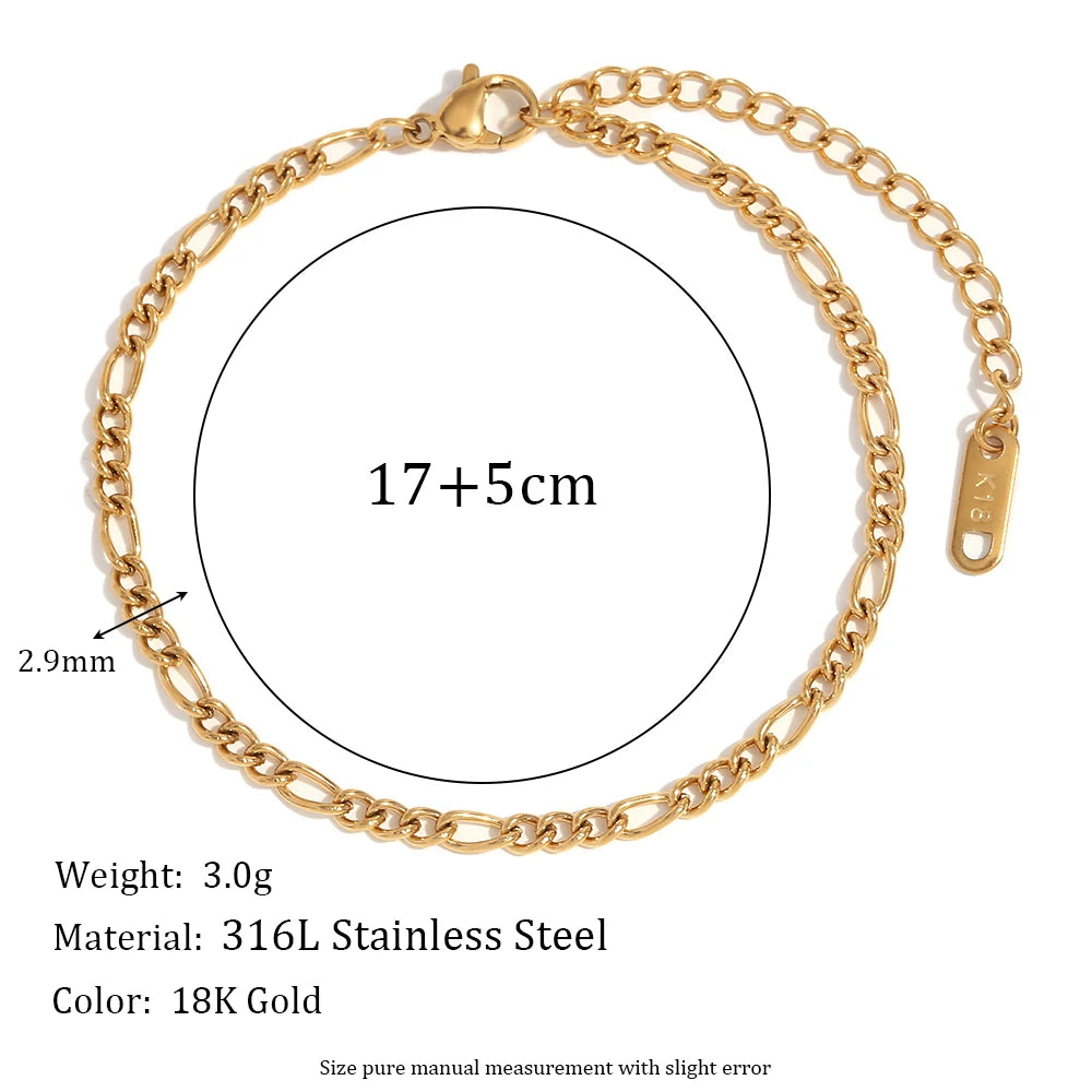 Stainless Steel Chain Bracelet for Women – Gold PVD Plated
