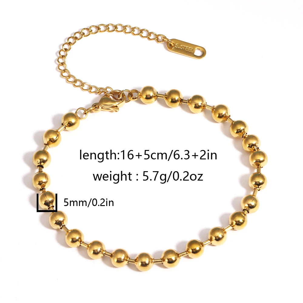 Chunky Gold Plated Stainless Steel Link Chain Bracelet