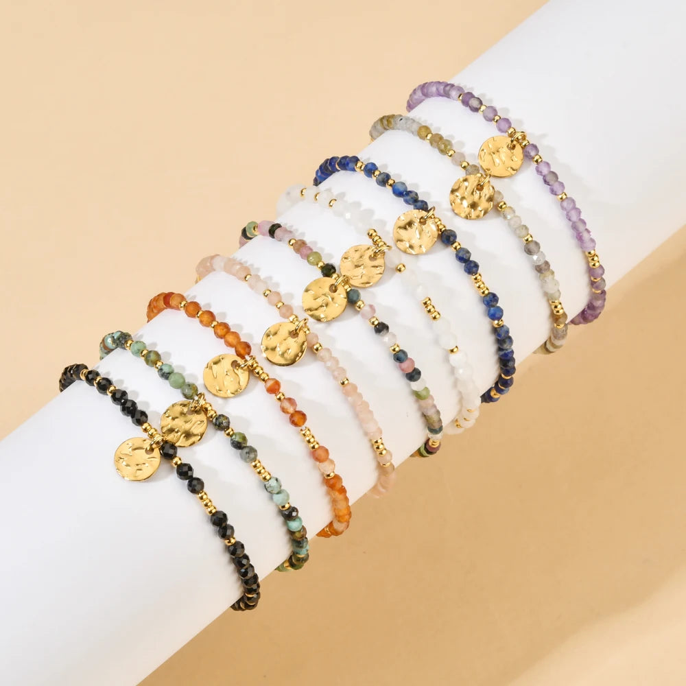 Natural Stone Turquoise Beads Bracelet for Women