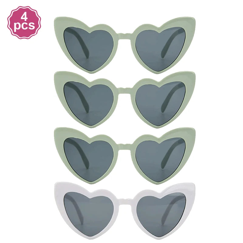 Bride to Be Sash Veil & Heart Sunglasses Set