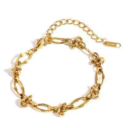 Chunky Gold Plated Stainless Steel Link Chain Bracelet