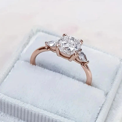 Huitan Cushion CZ Ring for Women
