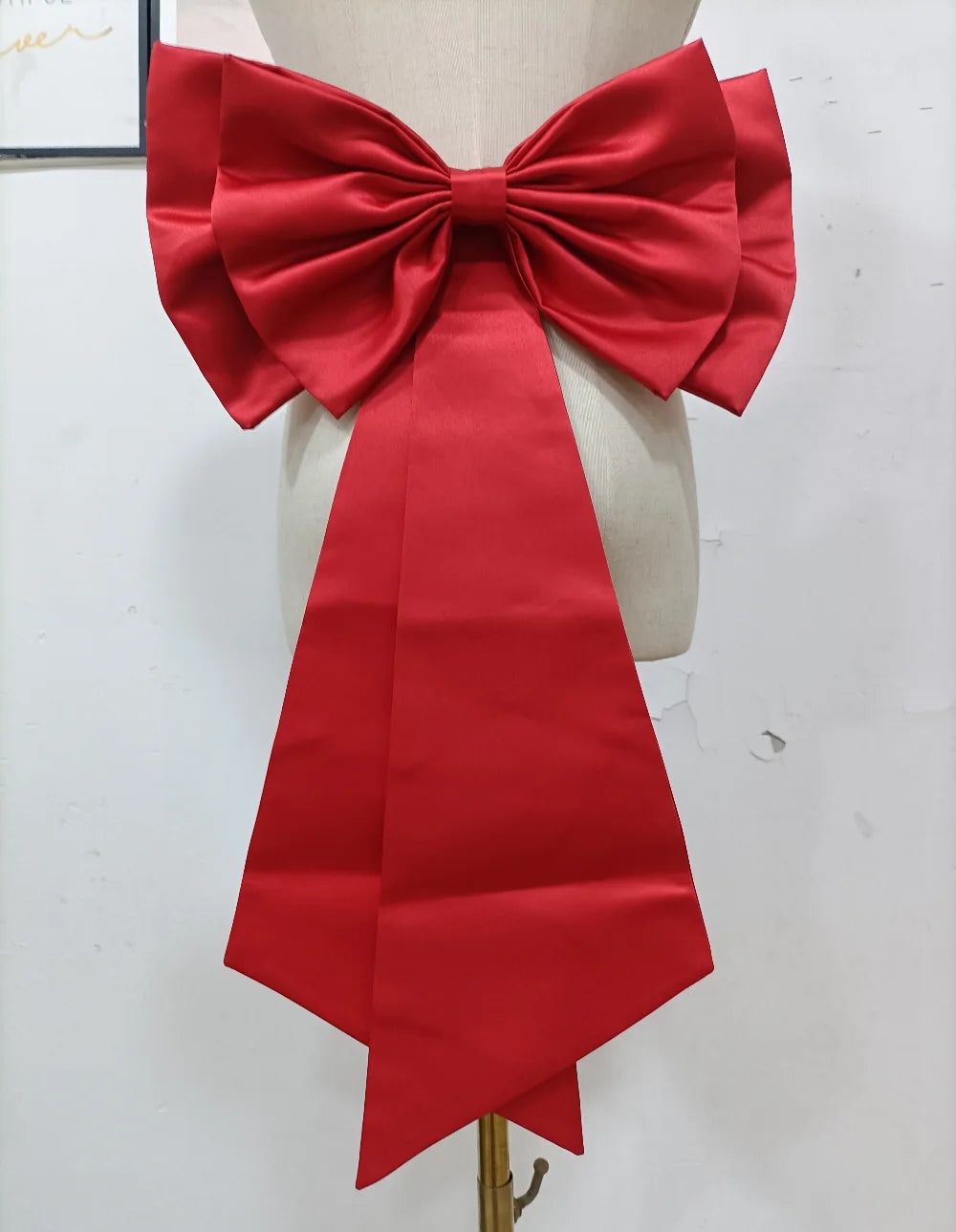 Removable Bridal Satin Bow Sash