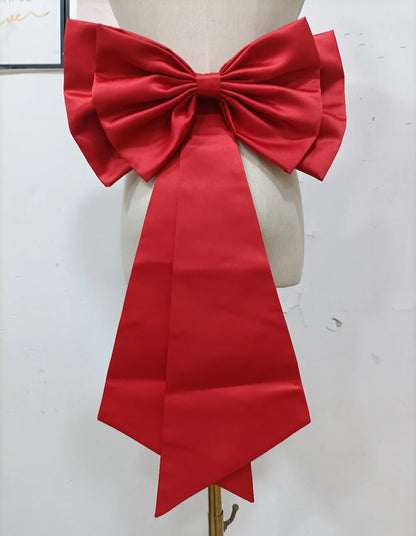 Removable Bridal Satin Bow Sash