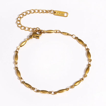Chunky Gold Plated Stainless Steel Link Chain Bracelet