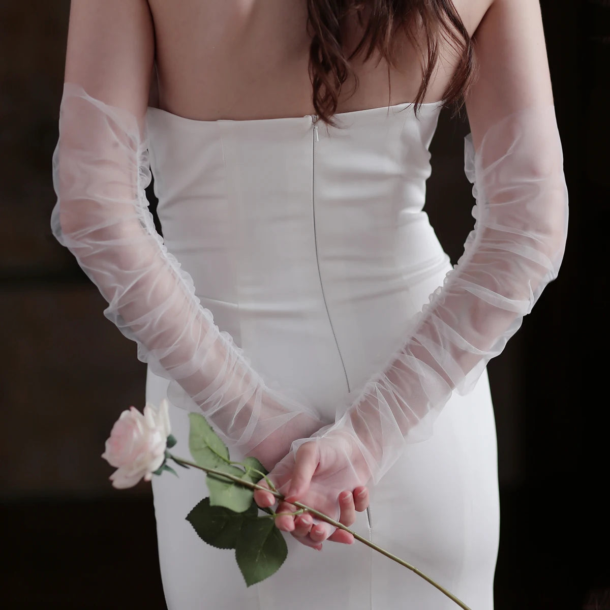Elegant Opera Bridal Gloves Fingerless