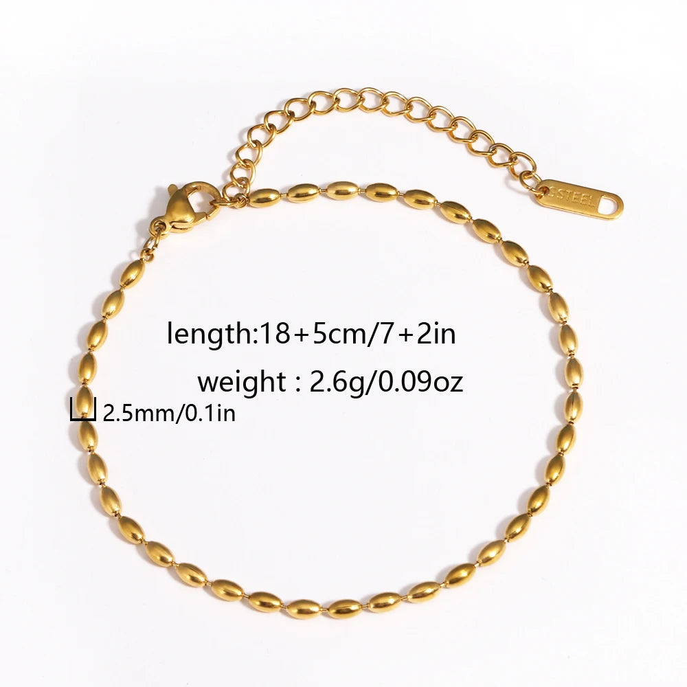 Chunky Gold Plated Stainless Steel Link Chain Bracelet