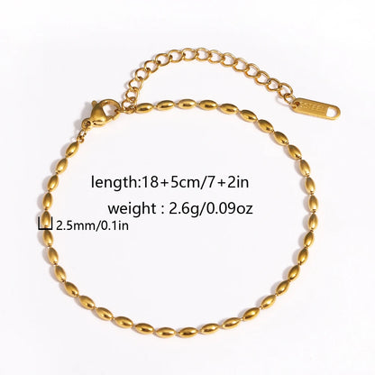 Chunky Gold Plated Stainless Steel Link Chain Bracelet