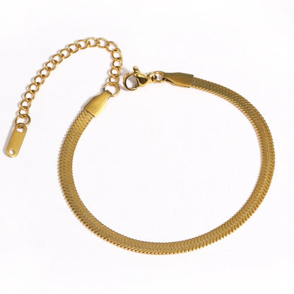 Chunky Gold Plated Stainless Steel Link Chain Bracelet