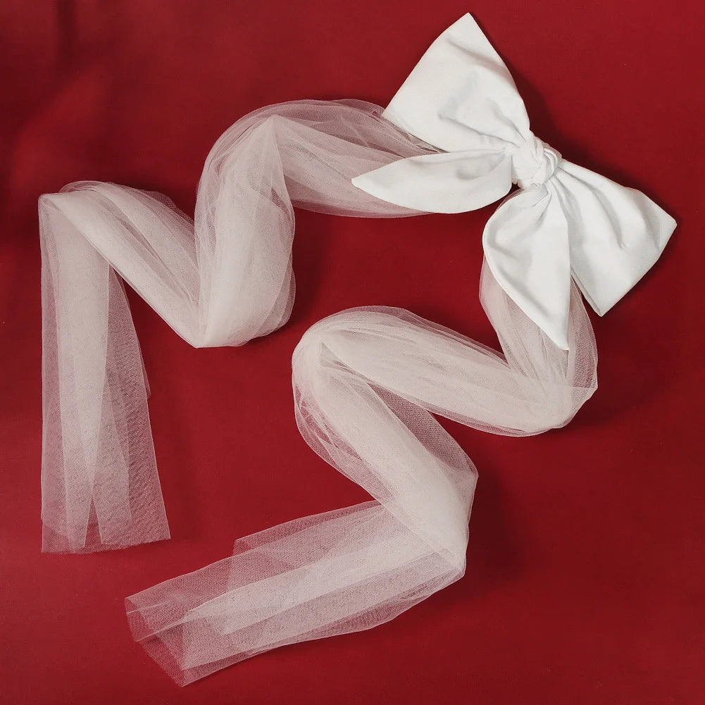 Double Layer Mesh Tulle Short Wedding Veil
