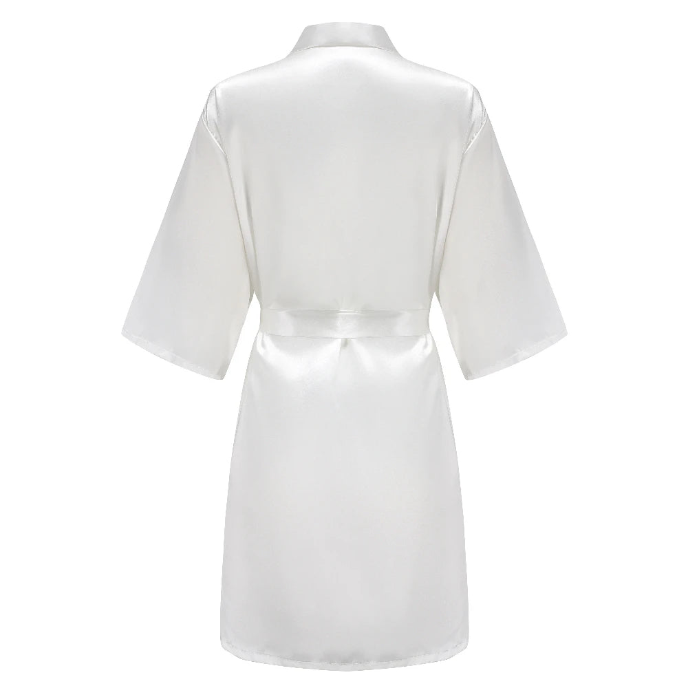 Bride & Bridesmaid Short Satin Robe