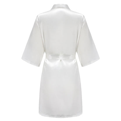 Bride & Bridesmaid Short Satin Robe