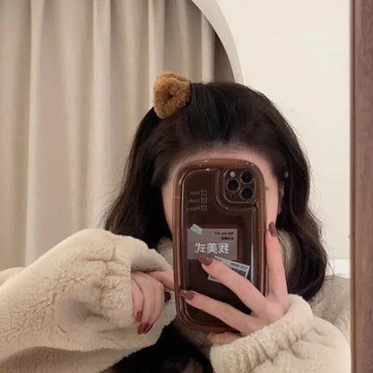 2-Piece Plush Cat Ear Hair Clips – Cute Duck Beak Hairpins for Women & Girls