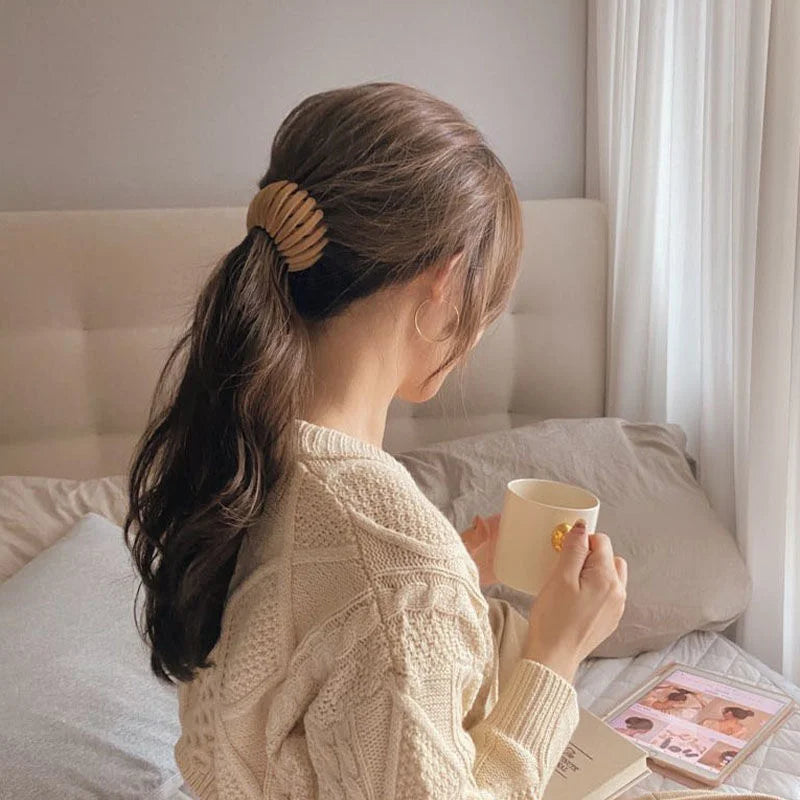 Acrylic Bun Hair Claw Clip – Bird Nest Expanding Style