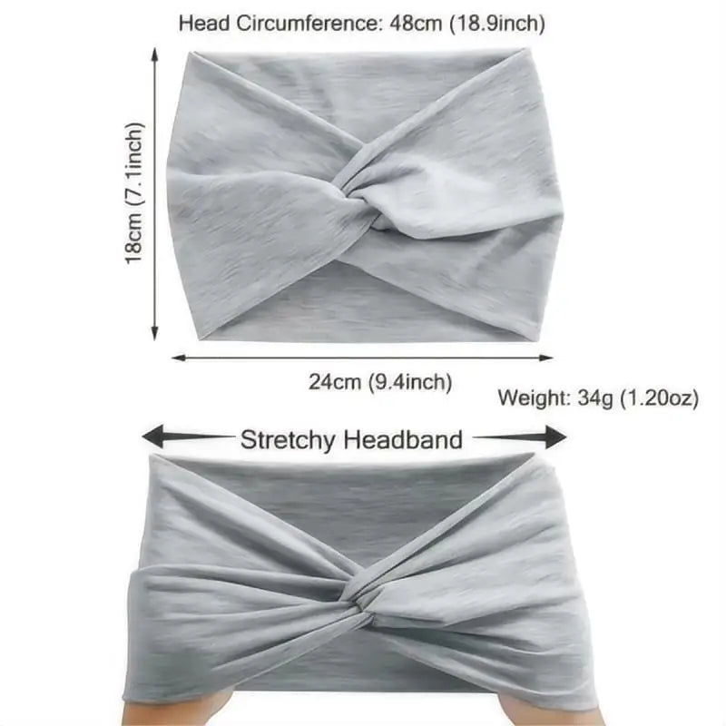 Wide Elastic Sports Headband – Yoga, Pilates & Fitness Sweatband for Women
