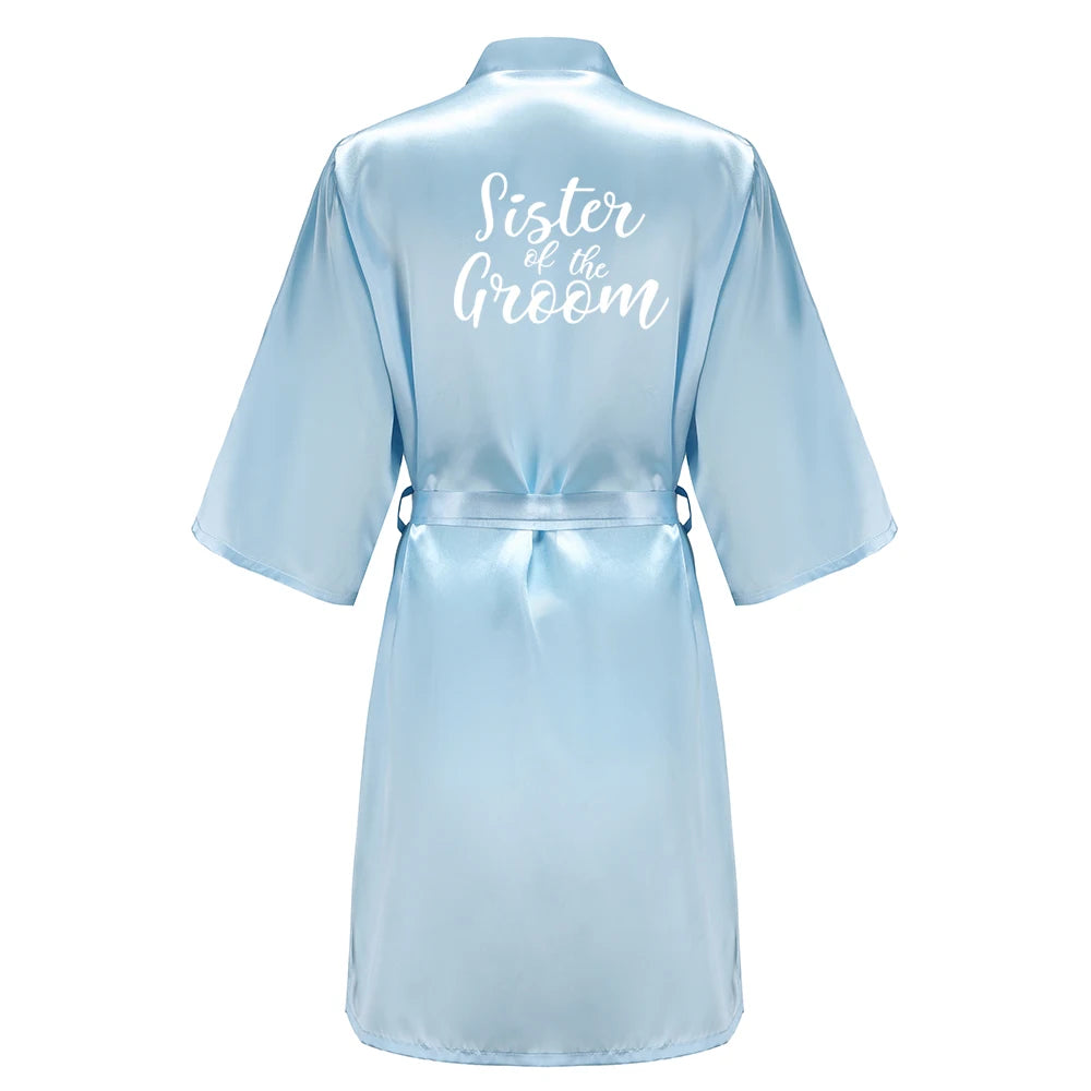 Bridal Party Satin Robe Dressing Gown