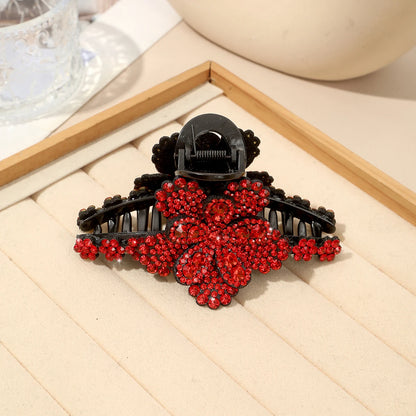 Flower Rhinestone Hair Claw Clips – Fashion Hairgrip Barrettes for Women & Girls