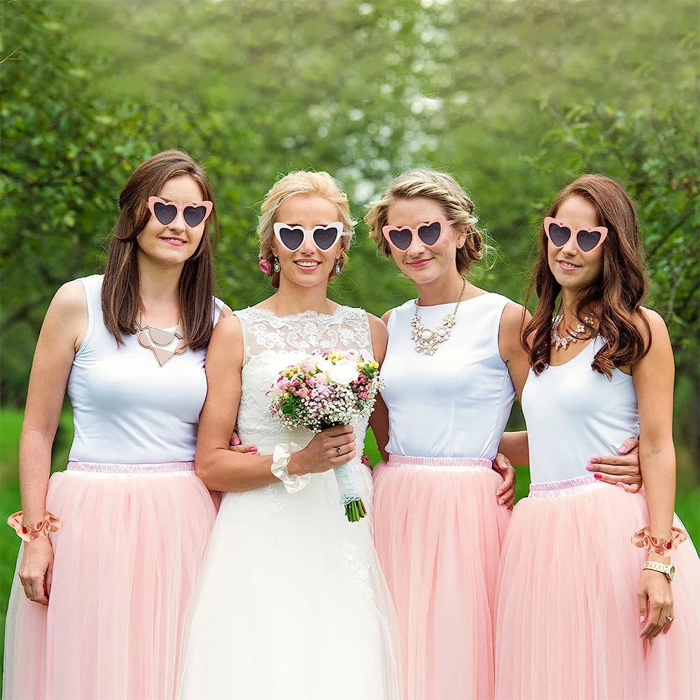 Bride to Be Sash Veil & Heart Sunglasses Set