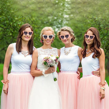 Bride to Be Sash Veil & Heart Sunglasses Set