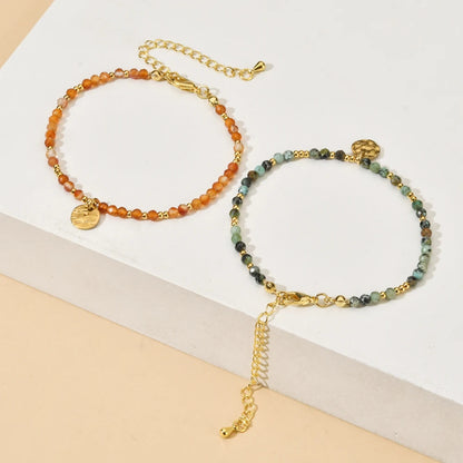 Natural Stone Turquoise Beads Bracelet for Women