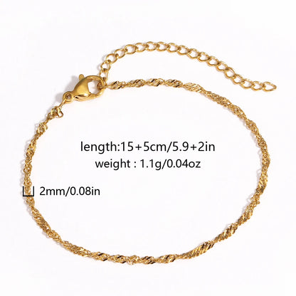 Chunky Gold Plated Stainless Steel Link Chain Bracelet