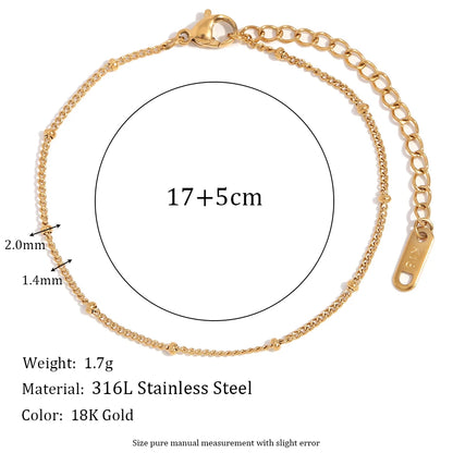 Stainless Steel Chain Bracelet for Women – Gold PVD Plated
