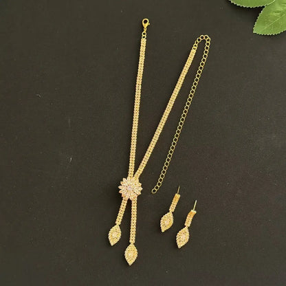 Three piece jewelry set with exquisite patterns and stunning necklaces and earrings by edenista