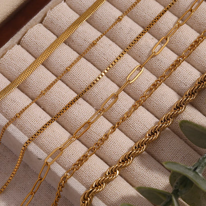 Stainless Steel Chain Bracelet for Women – Gold PVD Plated