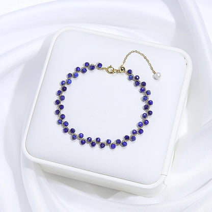 3mm Natural Stone Handmade Adjustable Bracelet for Women