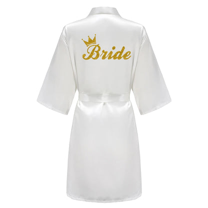 Bridal Party Satin Robe Dressing Gown