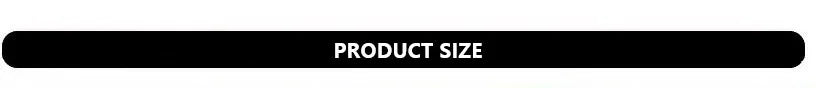 Hair accessories product size badge for Edenista retro acetate clips and headband