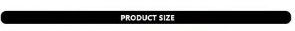Hair accessories product size badge for Edenista retro acetate clips and headband