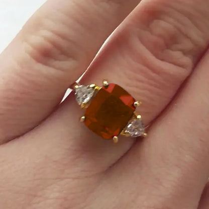 Huitan Bright Zirconia Ring for Women