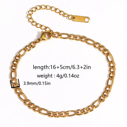 Chunky Gold Plated Stainless Steel Link Chain Bracelet
