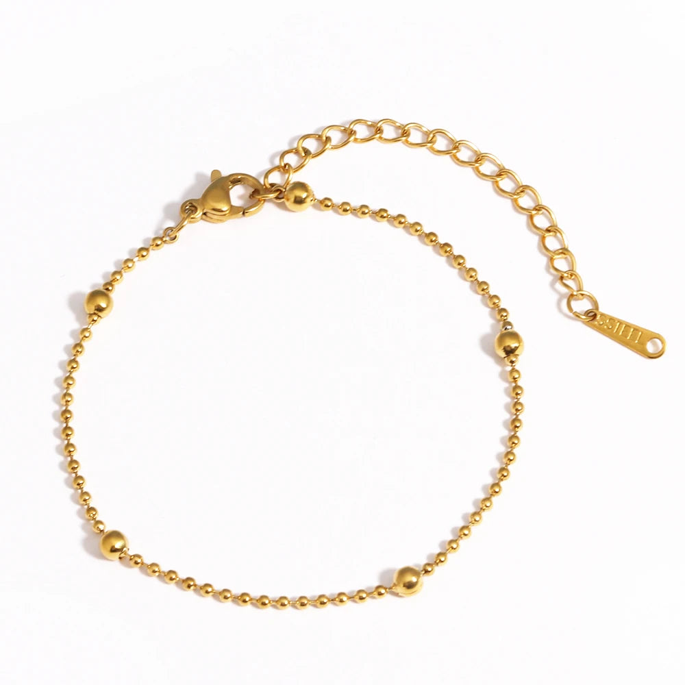 Chunky Gold Plated Stainless Steel Link Chain Bracelet