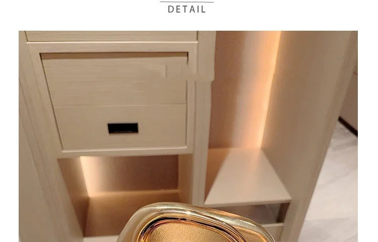Edenista gold metal-closure box clutch bag for women, evening wedding party purse