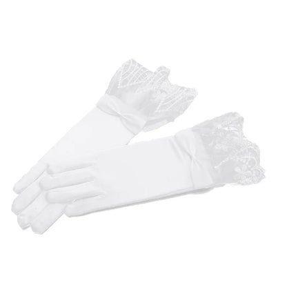 Mesh Lace Bridal Gloves Short Wrist Length