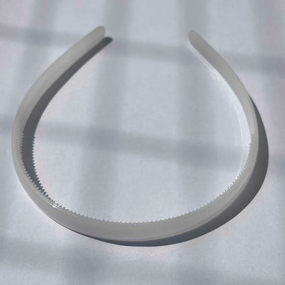 Plastic Translucent Toothed Headband – Non-Slip Candy Color Hair Hoop for Women & Girls