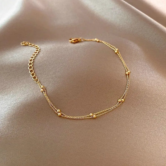 Vintage Small Ball Statement Chain Bracelet for Women