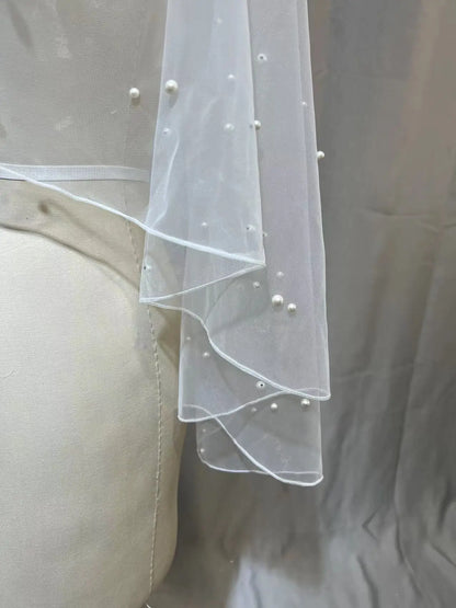 Bridal Pearl Cape Bolero Shawl