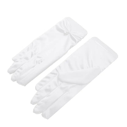 Mesh Lace Bridal Gloves Short Wrist Length