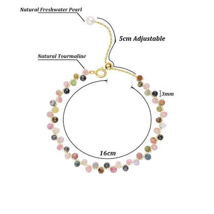 3mm Natural Stone Handmade Adjustable Bracelet for Women
