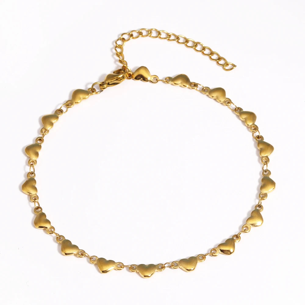 Chunky Gold Plated Stainless Steel Link Chain Bracelet