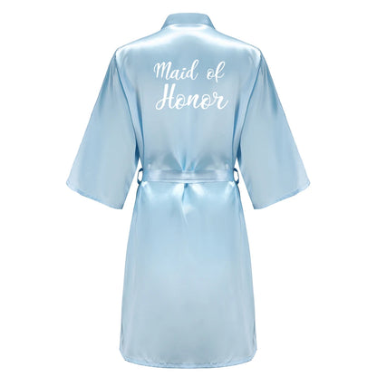 Bridal Party Satin Robe Dressing Gown