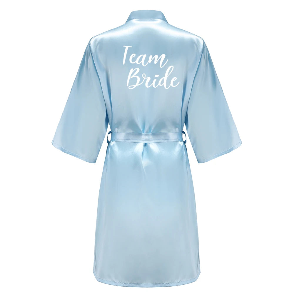 Bridal Party Satin Robe Dressing Gown