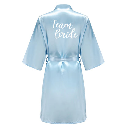 Bridal Party Satin Robe Dressing Gown